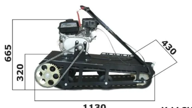 Мотобуксировщик XTREME-MOTORS "Конек-Горбунок" 6.5 л.с. в Новосибирске
