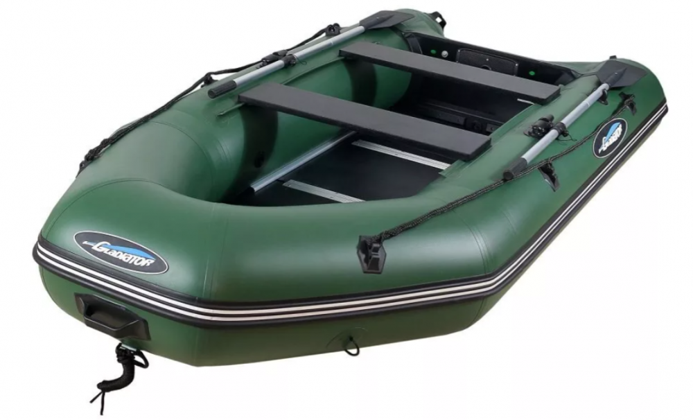 МОТОРНО-ГРЕБНАЯ ЛОДКА ПВХ GLADIATOR А 340 ТК С ФАНЕРНЫМ ПОЛОМ в Новосибирске