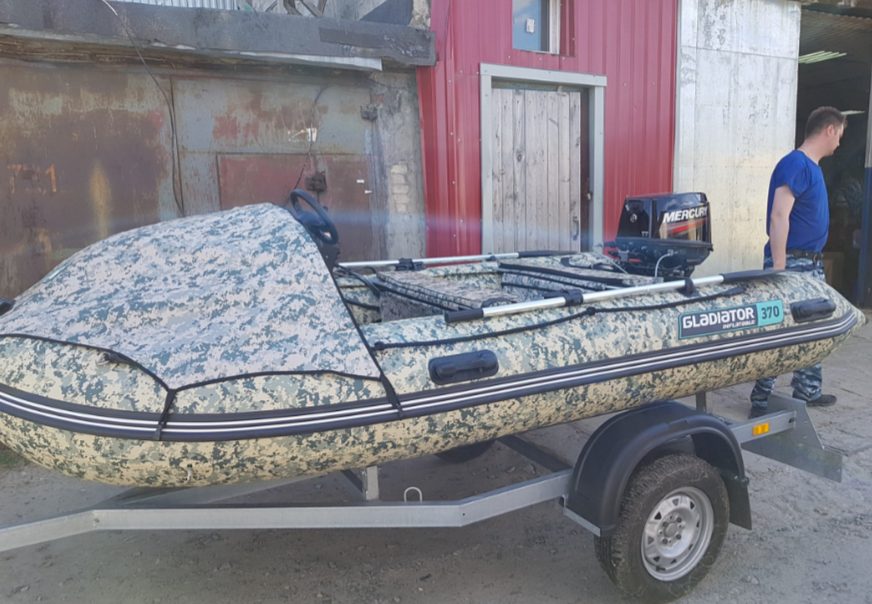 НАДУВНАЯ ЛОДКА GLADIATOR C370AL в Новосибирске