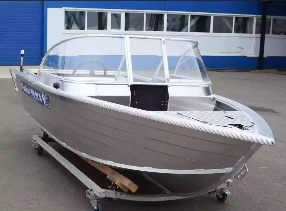 Алюминиевая лодка Wyatboat-390 DCM Увеличенный борт в Новосибирске