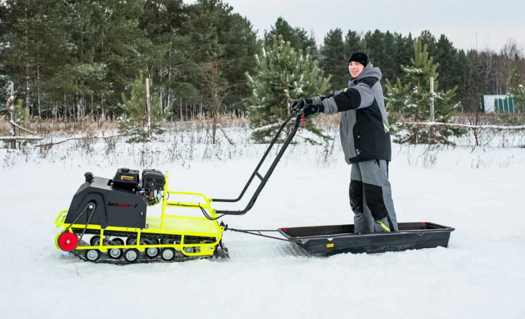 Мотобуксировщик Бурлак ХОЗЯИН-1 (капот ткань) в Новосибирске