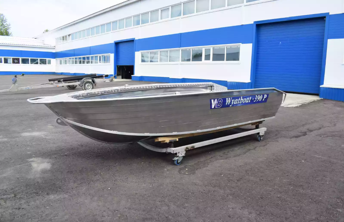 Алюминиевая лодка Wyatboat-390Р Увеличенный борт в Новосибирске