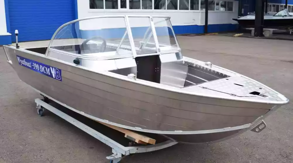 Алюминиевая лодка Wyatboat-390 DCM Увеличенный борт в Новосибирске