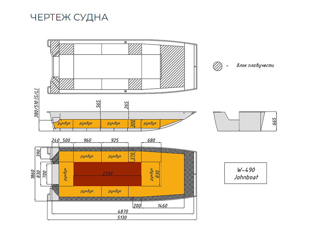 Алюминиевая лодка Wyatboat-490 Jonboat в Новосибирске