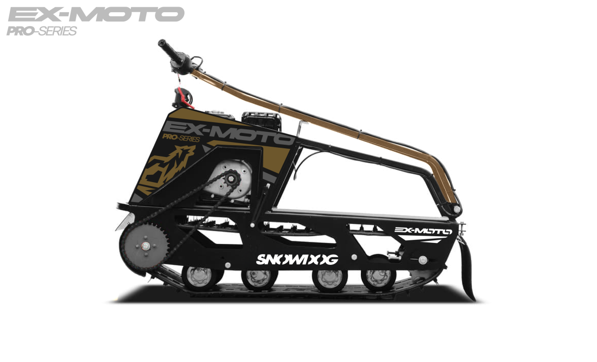 Мотобуксировщик EX-MOTO SNOWDOG S380 8л.с. в Новосибирске