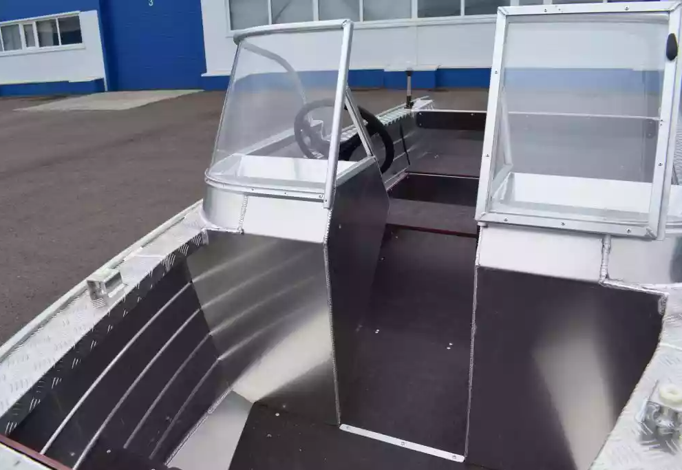 Алюминиевая лодка Wyatboat-390 DCM Увеличенный борт в Новосибирске