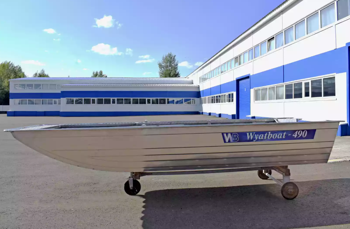 Алюминиевая лодка Wyatboat-490 Jonboat в Новосибирске