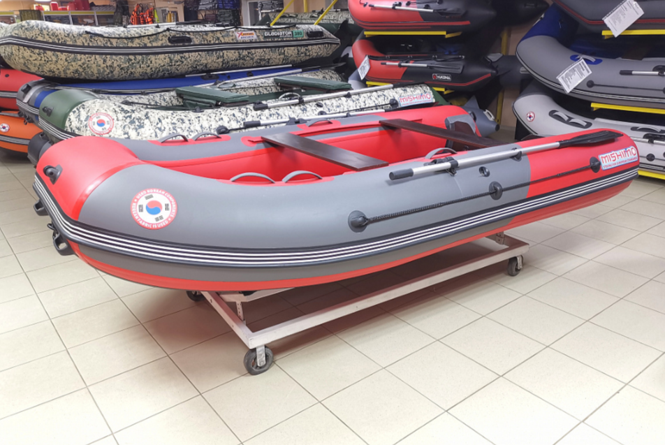 КОМПЛЕКТ Лодка MISHIMO PRO 350 + ЛОДОЧНЫЙ МОТОР MARLIN MP 9.9 (20) AMHS PRO в Новосибирске