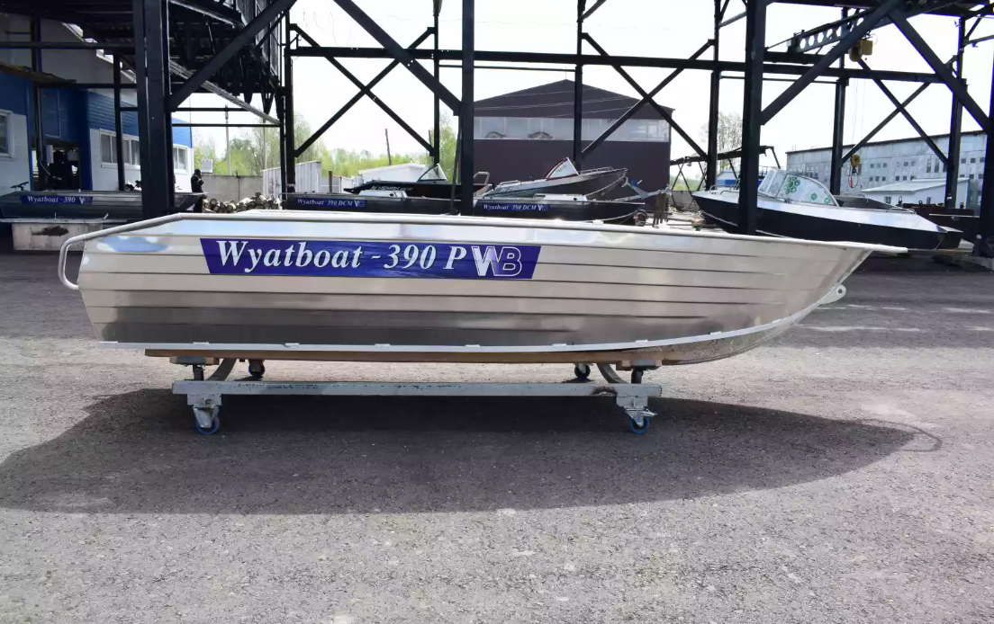 Алюминиевая лодка Wyatboat-390Р Увеличенный борт в Новосибирске