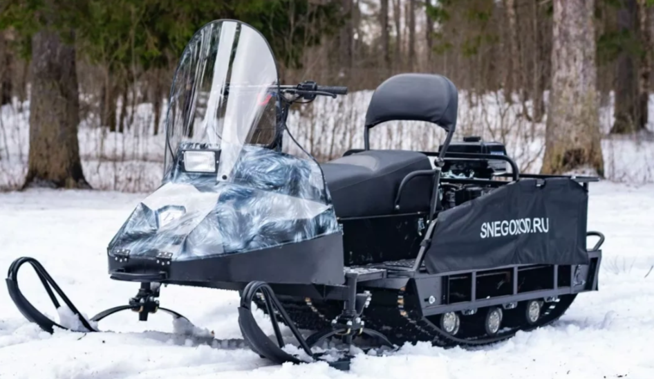 Миниснегоход Егерь Экспедитор 20 л.с. , реверс, тормоз, капот белый в Новосибирске