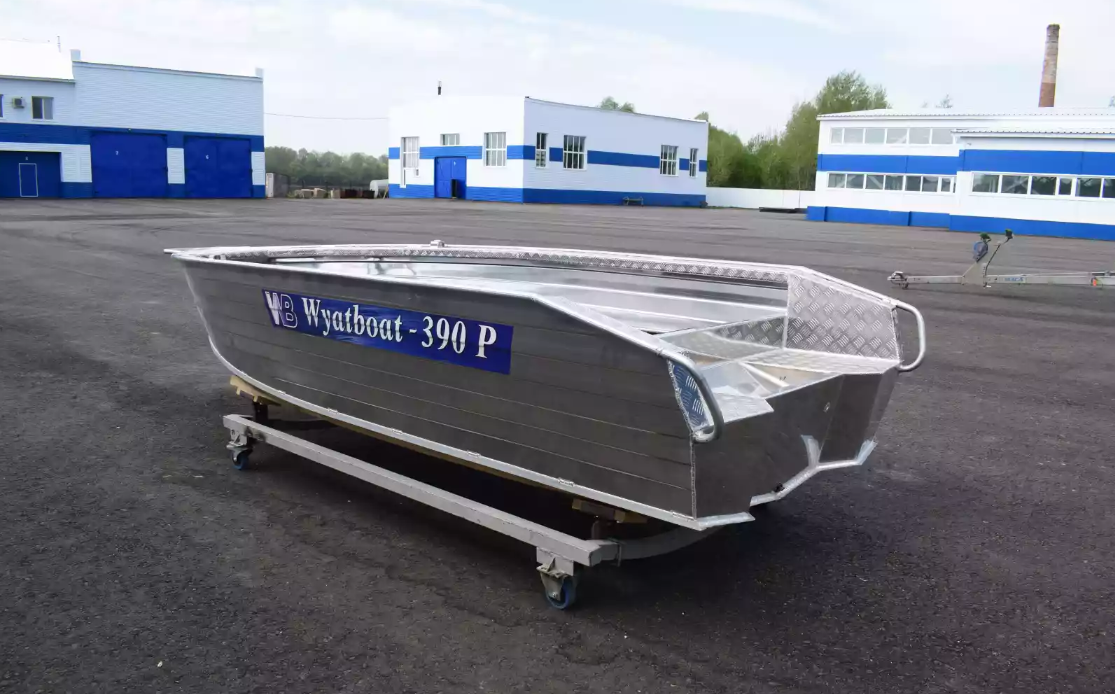 Алюминиевая лодка Wyatboat-390Р Увеличенный борт в Новосибирске