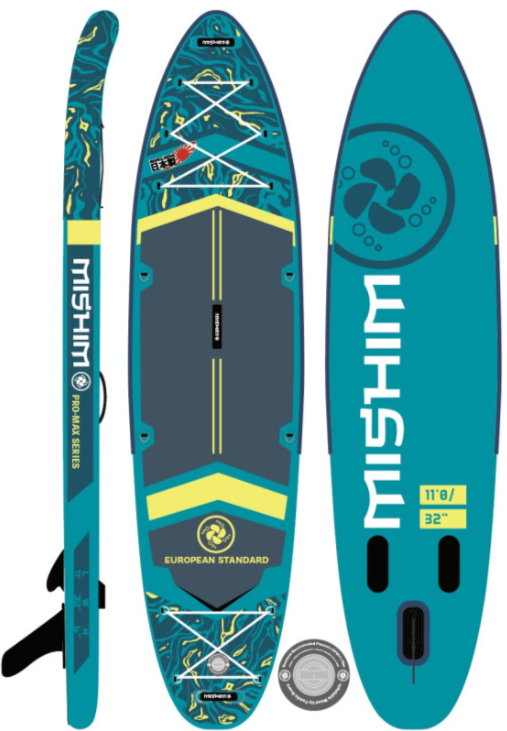 SUP (САП) Доска MISHIMO PRO-MAX Light Teal 12,6’ (385см) в Новосибирске