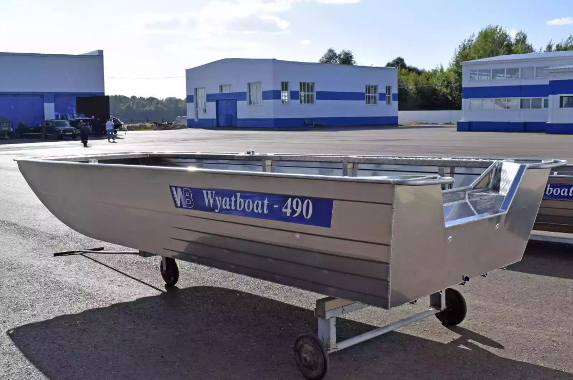 Алюминиевая лодка Wyatboat-490 Jonboat в Новосибирске