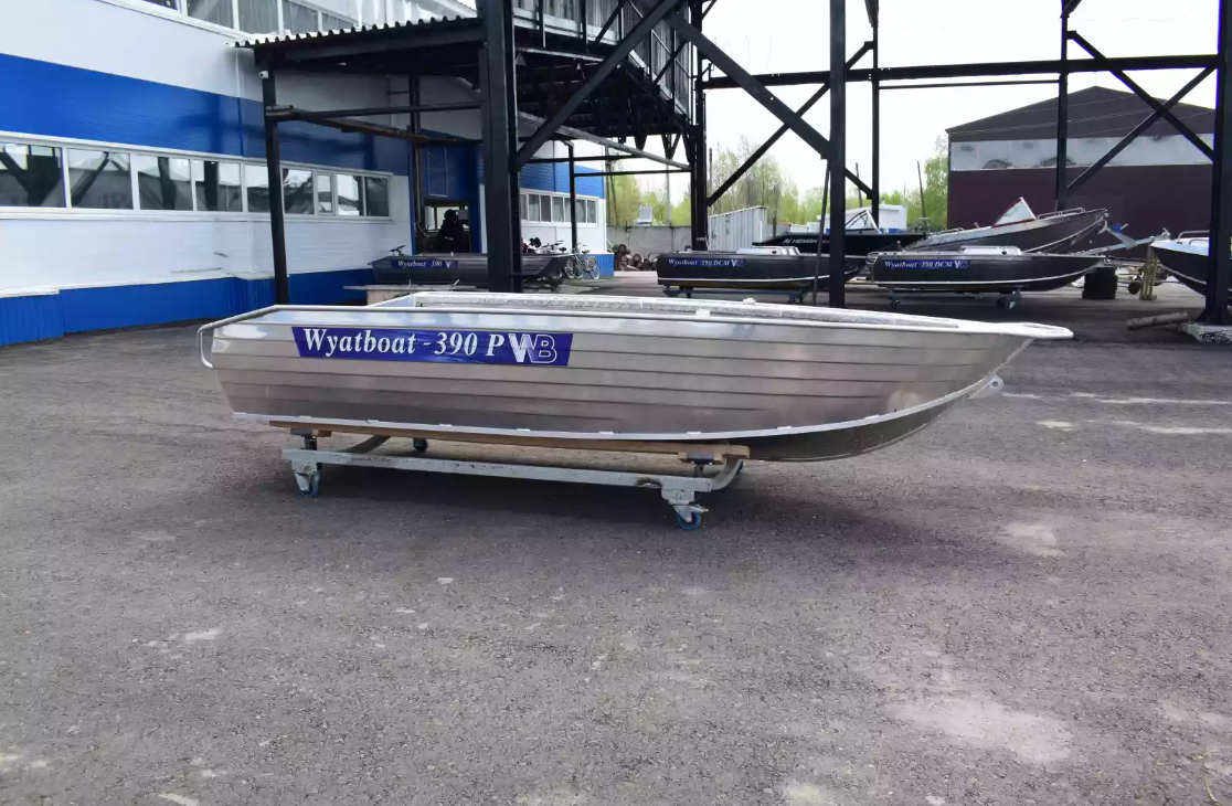 Алюминиевая лодка Wyatboat-390Р Увеличенный борт в Новосибирске
