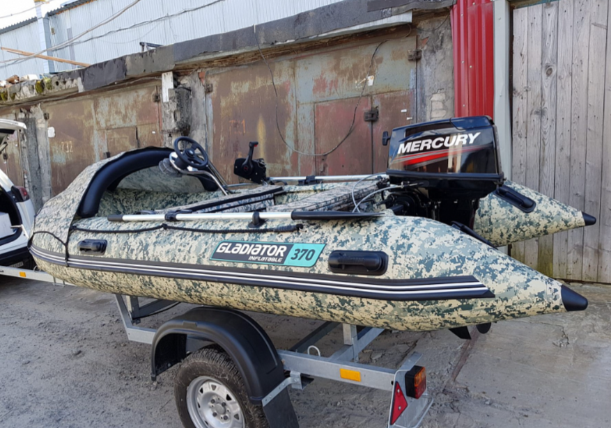 НАДУВНАЯ ЛОДКА GLADIATOR C370AL в Новосибирске
