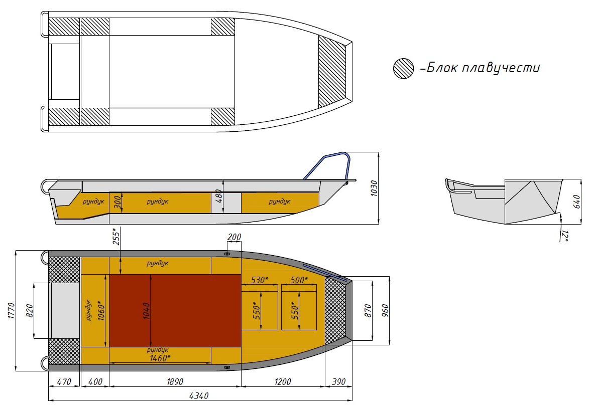 Алюминиевая лодка  Wyatboat-430 Master Fish в Новосибирске