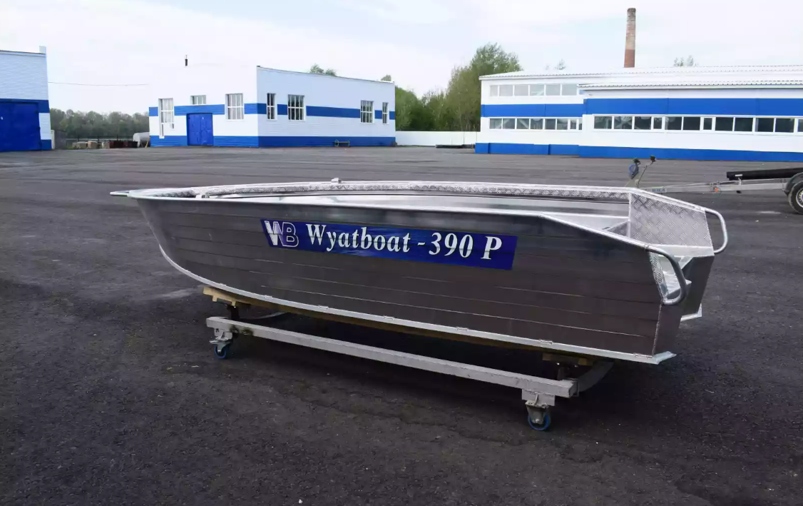 Алюминиевая лодка Wyatboat-390Р Увеличенный борт в Новосибирске