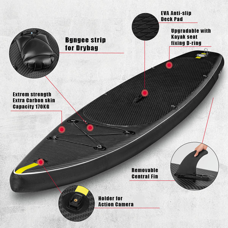 SUP (САП) ДОСКА MISHIMO CARBON DARKSIDE 10.6’ (325СМ) в Новосибирске