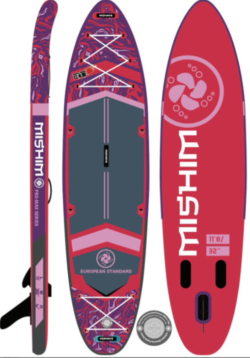 SUP (САП) Доска MISHIMO PRO-MAX Viva Magenta 10.8’ (330см) в Новосибирске