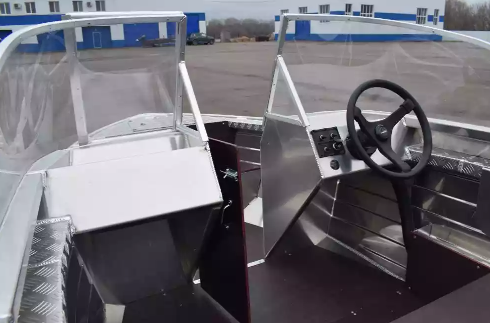 Алюминиевая лодка Wyatboat-390 DCM Увеличенный борт в Новосибирске