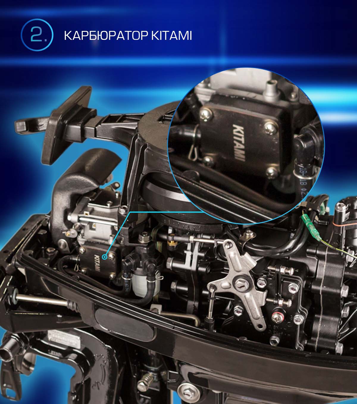 Лодочный мотор MARLIN PROLINE MP 9.9 (20) AWRS FORCE в Новосибирске