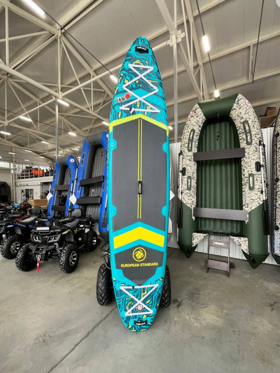 SUP (САП) Доска MISHIMO PRO-MAX Light Teal 12,6’ (385см) в Новосибирске