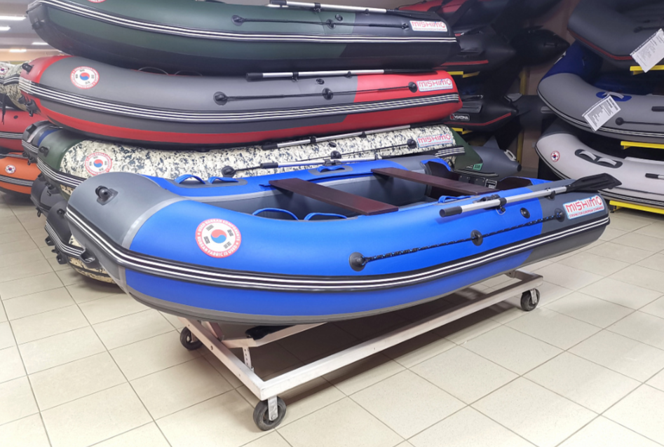 КОМПЛЕКТ Лодка MISHIMO PRO 350 + ЛОДОЧНЫЙ МОТОР MARLIN MP 9.9 (20) AMHS PRO в Новосибирске