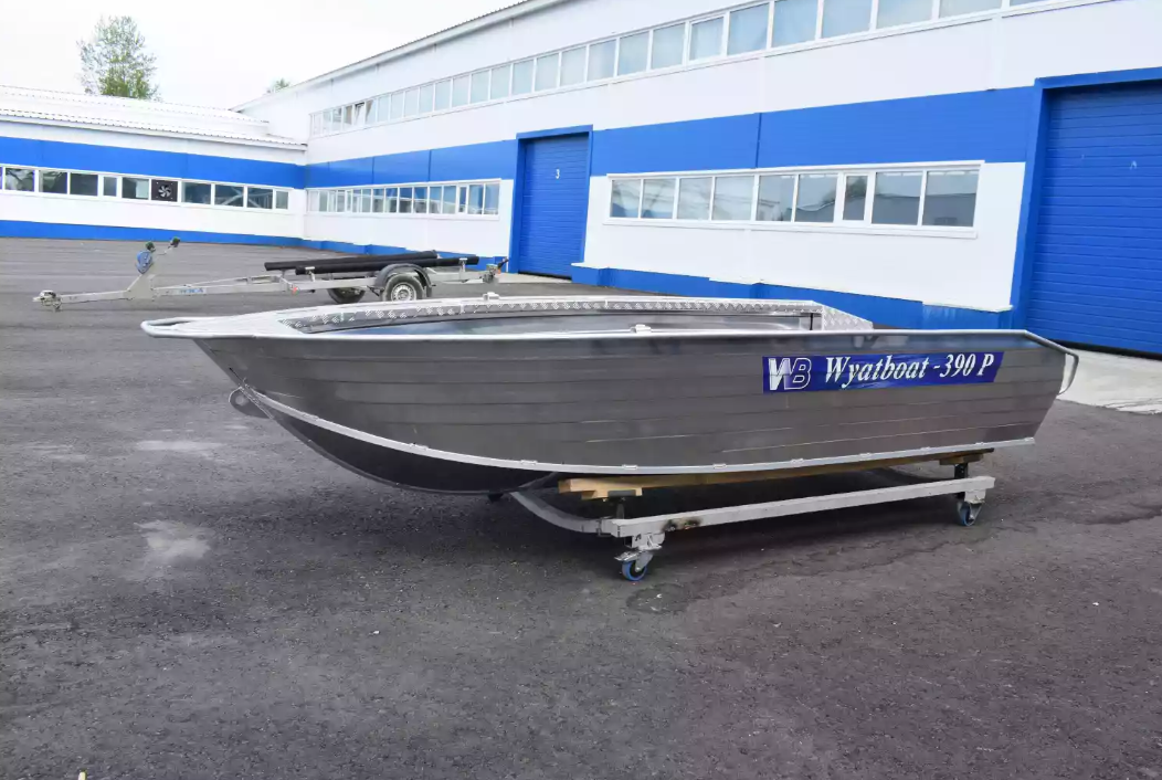 Алюминиевая лодка Wyatboat-390Р Увеличенный борт в Новосибирске