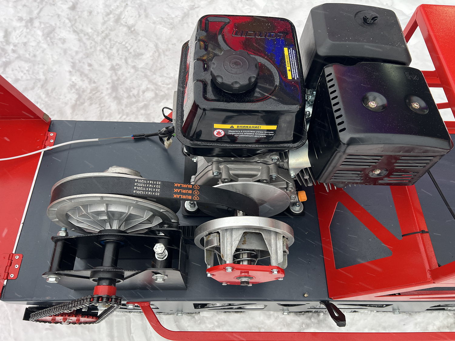 Мотобуксировщик EX-MOTO SNOWDOG S500 15л.с в Новосибирске