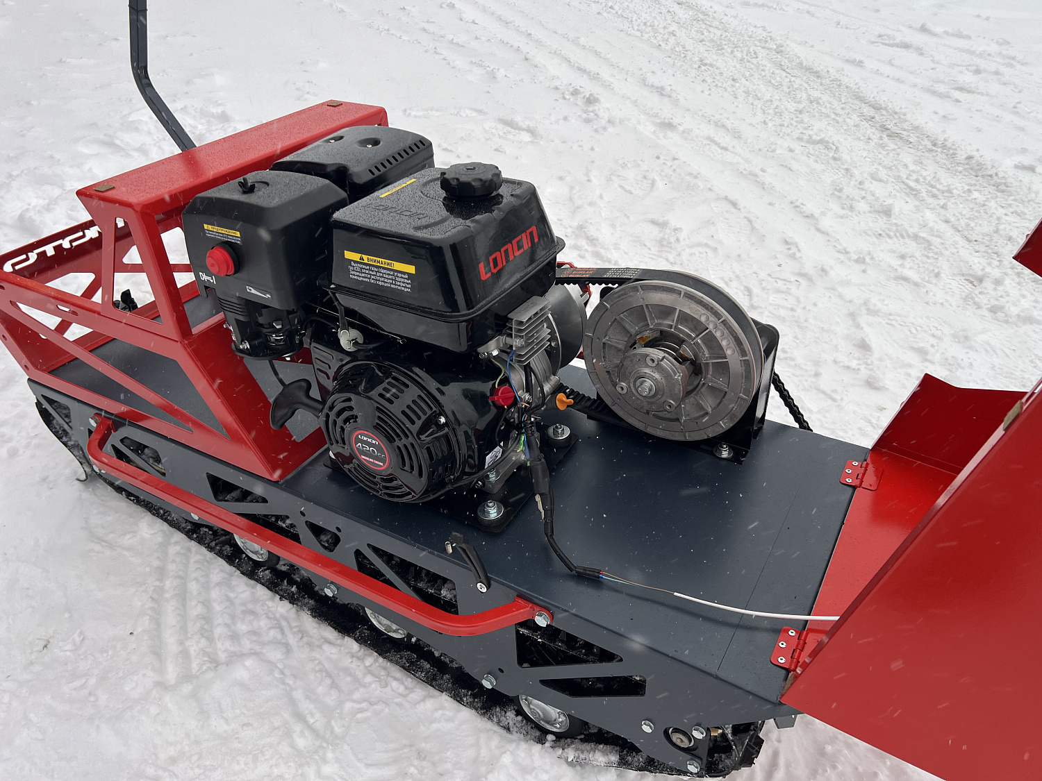 Мотобуксировщик EX-MOTO SNOWDOG S500 15л.с в Новосибирске