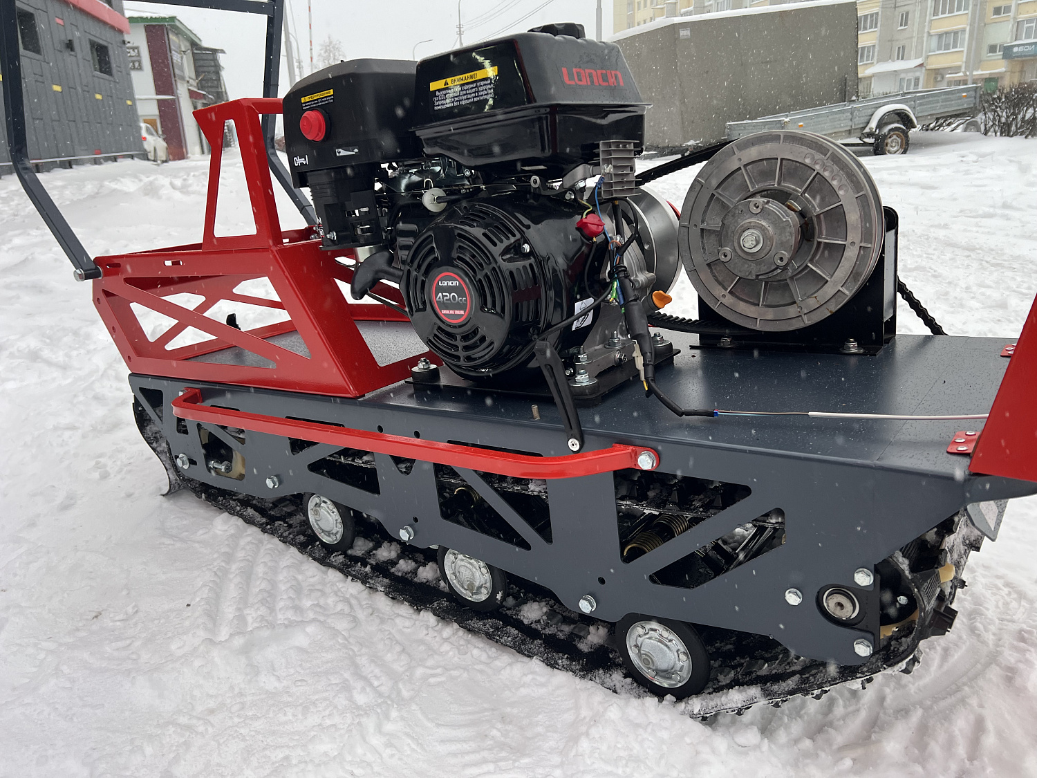 Мотобуксировщик EX-MOTO SNOWDOG S500 15л.с в Новосибирске