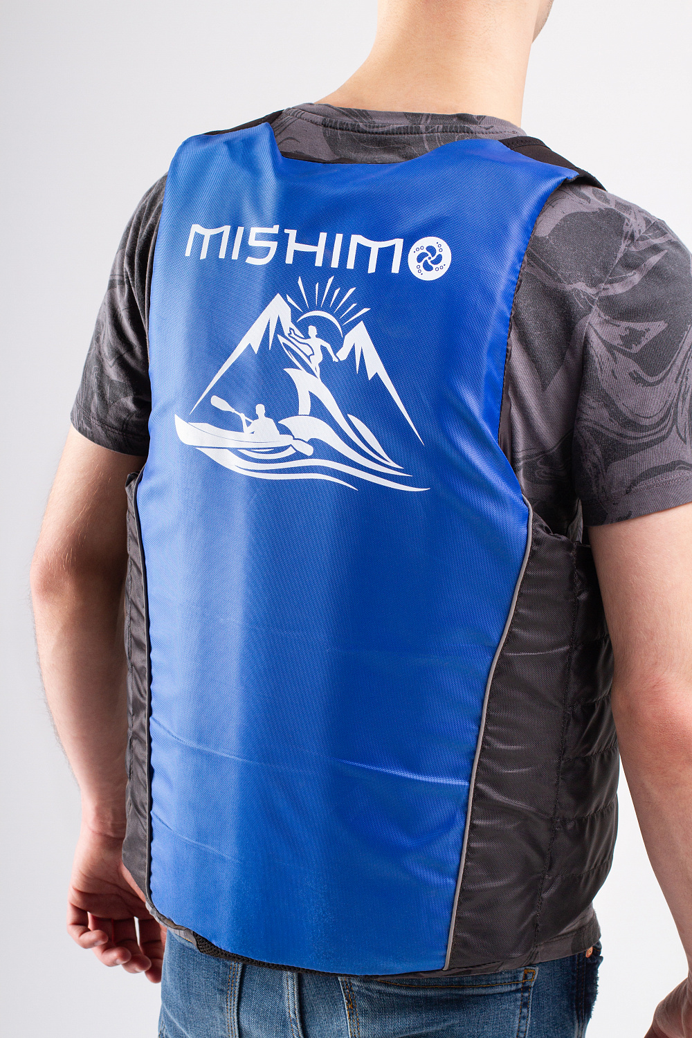 Жилет спасательный MISHIMO PRO Премиум качества Черно-синий в Новосибирске