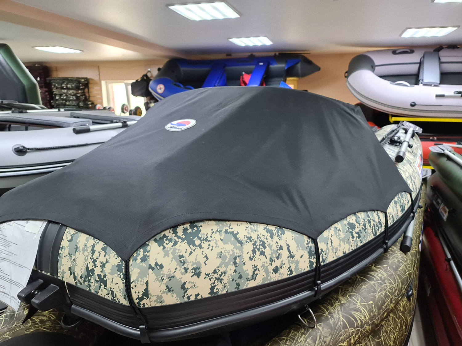 КОМПЛЕКТ НОСОВОГО ТЕНТА К ЛОДКЕ SMARINE AIR MAX 380 ЧЕРНЫЙ в Новосибирске