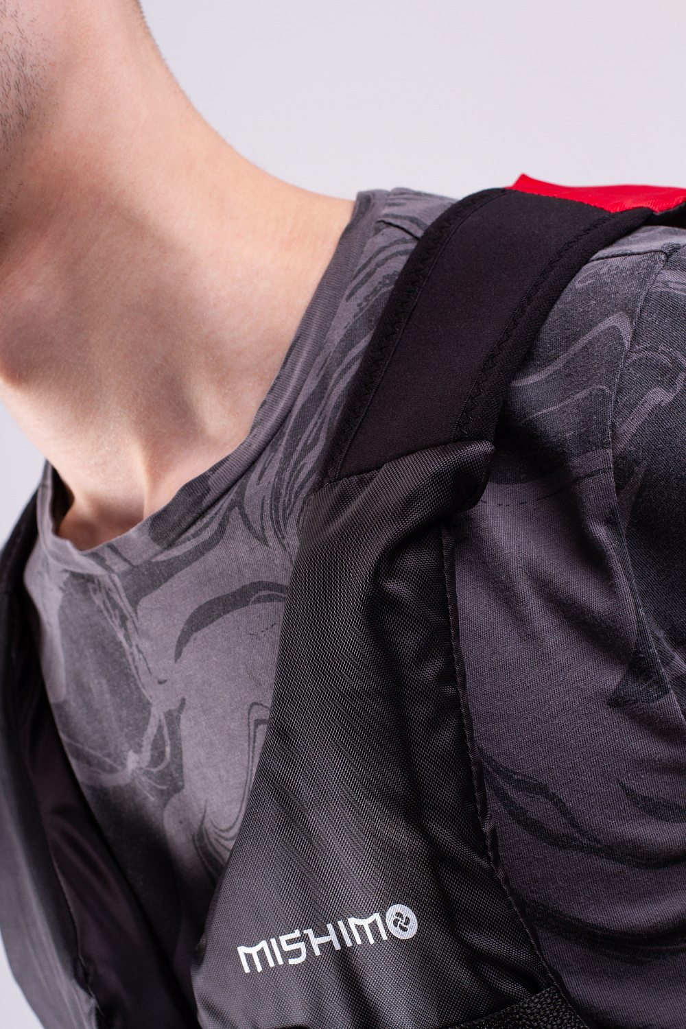 Жилет спасательный MISHIMO PRO Премиум качества Черно-красный в Новосибирске